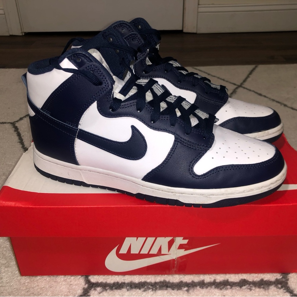 Nike Dunk High Navy SZ 10